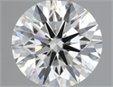 Natural Diamond 0.46 Carats, Round with Excellent Cut, H Color, VS1 Clarity and Certified by IGI