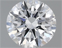 Natural Diamond 0.42 Carats, Round with Excellent Cut, F Color, SI1 Clarity and Certified by GIA