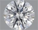 Natural Diamond 0.52 Carats, Round with Excellent Cut, H Color, SI2 Clarity and Certified by GIA