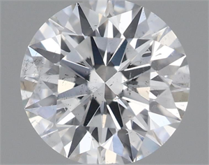 Picture of Natural Diamond 0.52 Carats, Round with Excellent Cut, H Color, SI2 Clarity and Certified by GIA