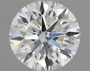 Picture of Natural Diamond 0.40 Carats, Round with Very Good Cut, J Color, VS2 Clarity and Certified by GIA