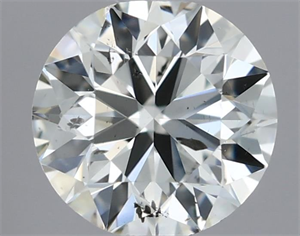 Picture of Natural Diamond 0.40 Carats, Round with Excellent Cut, I Color, SI2 Clarity and Certified by IGI