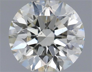 Picture of Natural Diamond 0.50 Carats, Round with Excellent Cut, I Color, VS2 Clarity and Certified by IGI