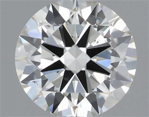 Picture of Natural Diamond 0.40 Carats, Round with Excellent Cut, I Color, SI1 Clarity and Certified by IGI