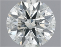 Natural Diamond 0.40 Carats, Round with Excellent Cut, J Color, SI2 Clarity and Certified by IGI