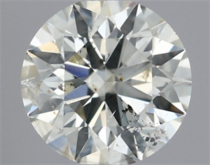 Picture of Natural Diamond 0.40 Carats, Round with Excellent Cut, J Color, SI2 Clarity and Certified by IGI