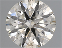 Natural Diamond 0.50 Carats, Round with Excellent Cut, K Color, SI2 Clarity and Certified by IGI