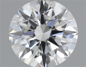 Picture of Natural Diamond 0.41 Carats, Round with Excellent Cut, I Color, VVS2 Clarity and Certified by GIA