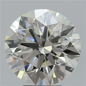 Picture of Natural Diamond 4.64 Carats, Round with Excellent Cut, K Color, IF Clarity and Certified by GIA