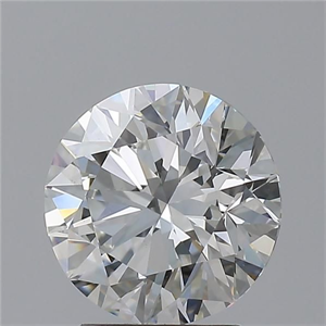 Picture of Natural Diamond 2.17 Carats, Round with Excellent Cut, G Color, VS1 Clarity and Certified by GIA