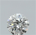 Natural Diamond 0.52 Carats, Round with Excellent Cut, J Color, SI1 Clarity and Certified by GIA