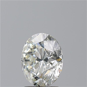 Picture of Natural Diamond 2.06 Carats, Round with Excellent Cut, J Color, SI2 Clarity and Certified by GIA