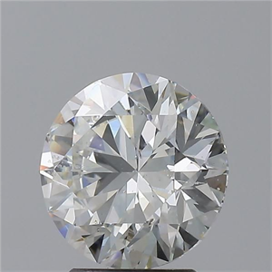 Picture of Natural Diamond 2.51 Carats, Round with Excellent Cut, H Color, SI2 Clarity and Certified by GIA