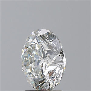 Picture of Natural Diamond 2.70 Carats, Round with Excellent Cut, H Color, SI2 Clarity and Certified by GIA