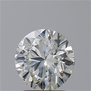 Picture of Natural Diamond 2.01 Carats, Round with Excellent Cut, I Color, VS2 Clarity and Certified by GIA