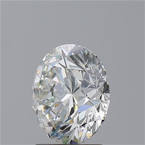 Picture of Natural Diamond 2.06 Carats, Round with Excellent Cut, G Color, SI1 Clarity and Certified by GIA