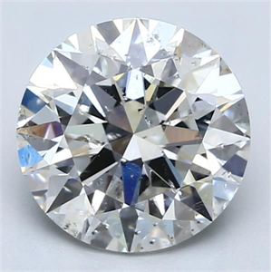 Picture of Natural Diamond 3.11 Carats, Round with Excellent Cut, I Color, SI2 Clarity and Certified by GIA