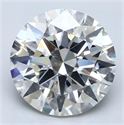 Natural Diamond 3.01 Carats, Round with Excellent Cut, I Color, SI2 Clarity and Certified by GIA