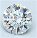 Natural Diamond 2.54 Carats, Round with Excellent Cut, F Color, VS2 Clarity and Certified by GIA