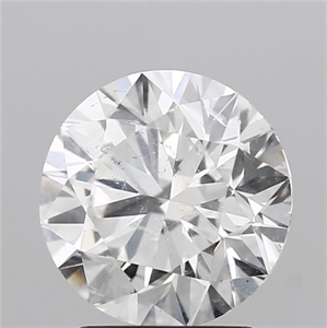 Picture of Natural Diamond 2.00 Carats, Round with Excellent Cut, F Color, I1 Clarity and Certified by GIA