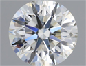 Natural Diamond 0.57 Carats, Round with Excellent Cut, I Color, SI1 Clarity and Certified by IGI