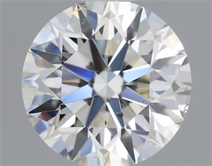 Picture of Natural Diamond 0.57 Carats, Round with Excellent Cut, I Color, SI1 Clarity and Certified by IGI