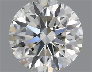 Picture of Natural Diamond 0.51 Carats, Round with Excellent Cut, I Color, SI1 Clarity and Certified by IGI