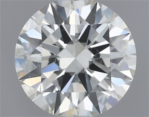 Picture of Natural Diamond 0.50 Carats, Round with Excellent Cut, I Color, SI1 Clarity and Certified by IGI