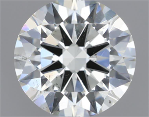 Picture of Natural Diamond 0.52 Carats, Round with Excellent Cut, I Color, SI1 Clarity and Certified by IGI