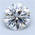 Natural Diamond 2.04 Carats, Round with Excellent Cut, F Color, VS1 Clarity and Certified by GIA