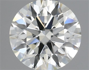 Picture of Natural Diamond 0.45 Carats, Round with Excellent Cut, K Color, VS1 Clarity and Certified by IGI