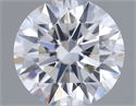 Natural Diamond 0.40 Carats, Round with Excellent Cut, E Color, VVS2 Clarity and Certified by IGI