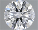 Natural Diamond 0.51 Carats, Round with Excellent Cut, F Color, SI2 Clarity and Certified by IGI