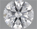 Natural Diamond 0.54 Carats, Round with Excellent Cut, E Color, SI2 Clarity and Certified by IGI