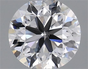 Picture of Natural Diamond 0.50 Carats, Round with Very Good Cut, D Color, SI2 Clarity and Certified by IGI