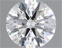 Natural Diamond 0.51 Carats, Round with Excellent Cut, H Color, SI1 Clarity and Certified by IGI