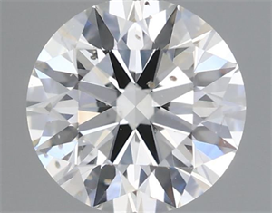 Picture of Natural Diamond 0.51 Carats, Round with Excellent Cut, H Color, SI1 Clarity and Certified by IGI