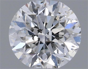 Picture of Natural Diamond 0.50 Carats, Round with Very Good Cut, F Color, SI2 Clarity and Certified by IGI