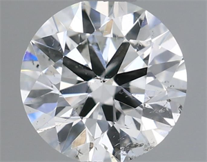 Picture of Natural Diamond 0.52 Carats, Round with Excellent Cut, F Color, SI2 Clarity and Certified by IGI