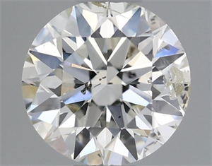 Picture of Natural Diamond 0.50 Carats, Round with Very Good Cut, I Color, SI2 Clarity and Certified by IGI