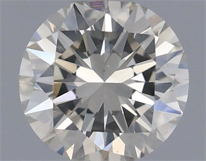 Picture of Natural Diamond 0.50 Carats, Round with Very Good Cut, J Color, SI1 Clarity and Certified by IGI