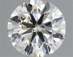 Picture of Natural Diamond 0.50 Carats, Round with Excellent Cut, J Color, SI2 Clarity and Certified by IGI