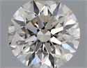 Natural Diamond 0.51 Carats, Round with Excellent Cut, J Color, VS2 Clarity and Certified by IGI