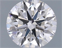 Natural Diamond 0.40 Carats, Round with Excellent Cut, D Color, VVS2 Clarity and Certified by IGI