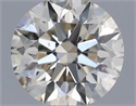 Natural Diamond 0.42 Carats, Round with Excellent Cut, K Color, VS2 Clarity and Certified by IGI