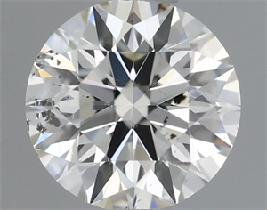 Picture of Natural Diamond 0.51 Carats, Round with Excellent Cut, I Color, SI2 Clarity and Certified by IGI