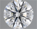 Natural Diamond 0.40 Carats, Round with Excellent Cut, F Color, IF Clarity and Certified by IGI