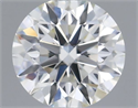 Natural Diamond 0.40 Carats, Round with Excellent Cut, K Color, SI1 Clarity and Certified by GIA