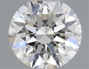 Picture of Natural Diamond 0.51 Carats, Round with Excellent Cut, J Color, VVS2 Clarity and Certified by GIA