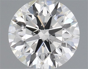 Picture of Natural Diamond 0.40 Carats, Round with Excellent Cut, H Color, SI2 Clarity and Certified by IGI